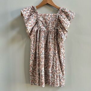 Louis Louise Paris Girls Floral Ruffle Sleeve Dress, Size 8